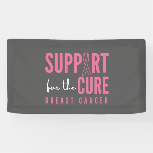 治癒バナー標識に対する乳がん支持 横断幕 (横)