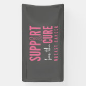 治癒バナー標識に対する乳がん支持 横断幕 (縦)