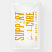 治癒バナー標識に対する小児期がんの支援 横断幕 (縦)