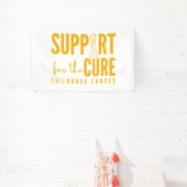 治癒バナー標識に対する小児期がんの支援 横断幕 (インサイチュ)