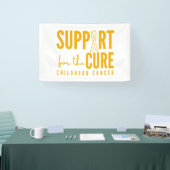 治癒バナー標識に対する小児期がんの支援 横断幕 (トレードショー)