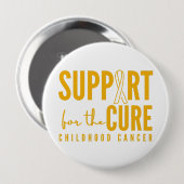 治癒ボタンに対する小児期がんの支援 缶バッジ (正面&裏面)
