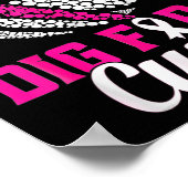 治癒乳がんバレーボールを掘る ポスター (角)