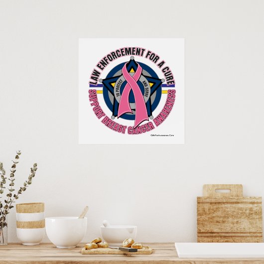 治癒乳がんポスターの法執行機関 ポスター (キッチン)