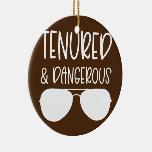 治癒及び危険な教授の女性在職期間 セラミックオーナメント (右)