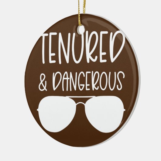 治癒及び危険な教授の女性在職期間 セラミックオーナメント (左)