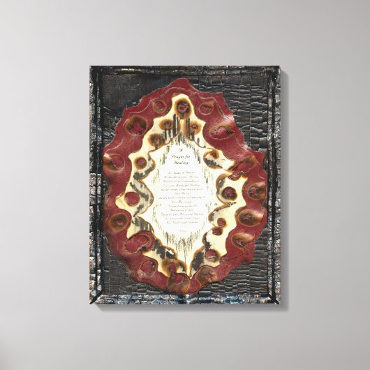 治癒祈りの言葉 キャンバスプリント (正面)