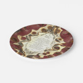 治癒祈りの言葉 ペーパープレート (アングル)