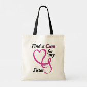 治癒/ハート/姉妹…乳がん トートバッグ (裏面)