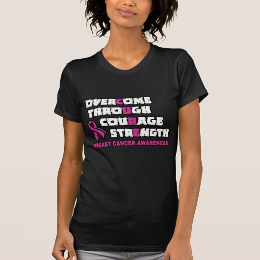 治癒...乳がん Tシャツ (正面)