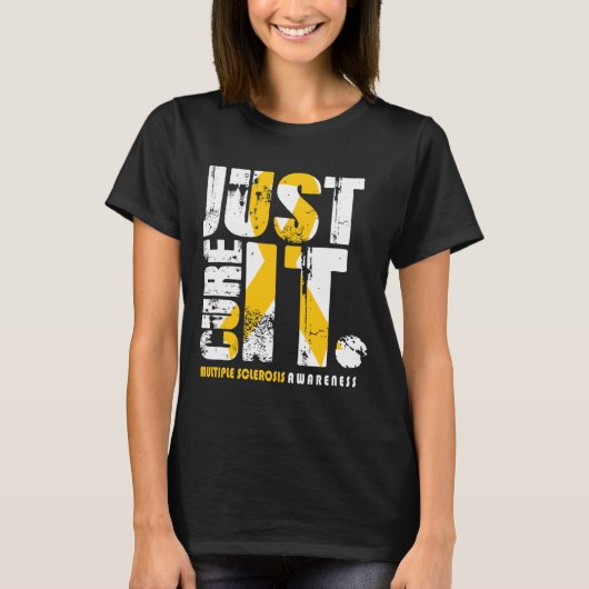 治癒It多発性硬化症認識度支援 Tシャツ (正面)