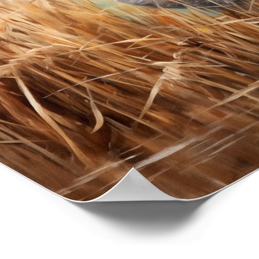 沼のアヒル ポスター (角)