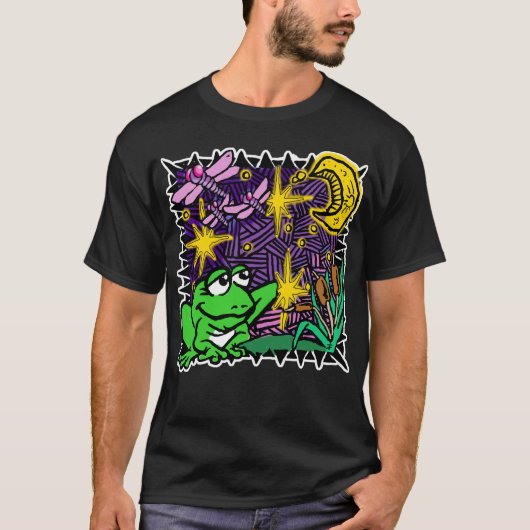 沼のカエル! Tシャツ (正面)