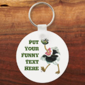 沼のダチョウ競走 キーホルダー (正面)