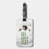 沼のダチョウ競走 ラゲッジタグ (裏面縦)