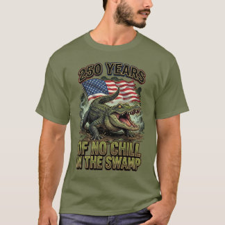 沼のワニにビビるな250年 Tシャツ