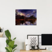 沼の上の月 ポスター (ホームオフィス)