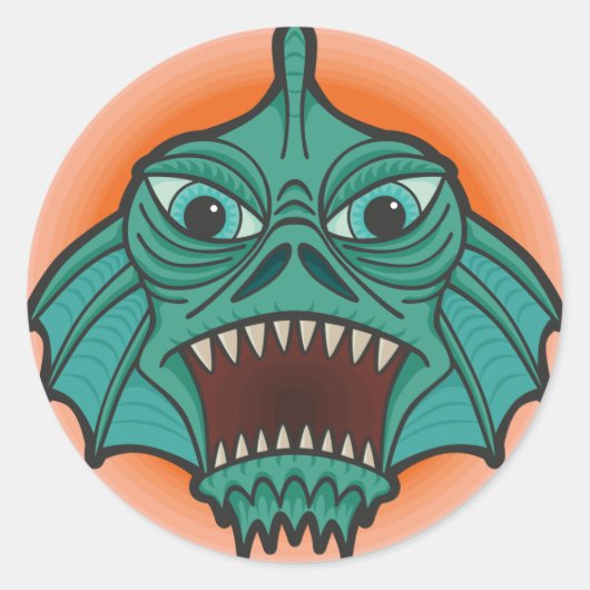 沼の怪物 ラウンドシール (正面)