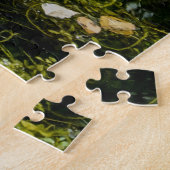 沼の水で泳ぐ大きなワニ ジグソーパズル (側面)