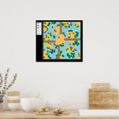 沼の水の橋 – Battlemap Poster ポスター (キッチン)