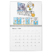 沼の漫画のキャラクター動物カレンダー カレンダー (2月 2026)