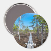 沼の磁石の上の木道 マグネット (正面/裏面)