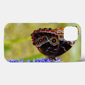 沼の蘭の青いモルフォの蝶 Case-Mate iPhoneケース (裏面 (横))