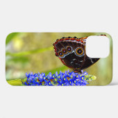 沼の蘭の青いモルフォの蝶 Case-Mate iPhoneケース (裏面 (横))