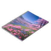 沼の魅惑のピンクの魅力的花 ノートブック (左側)