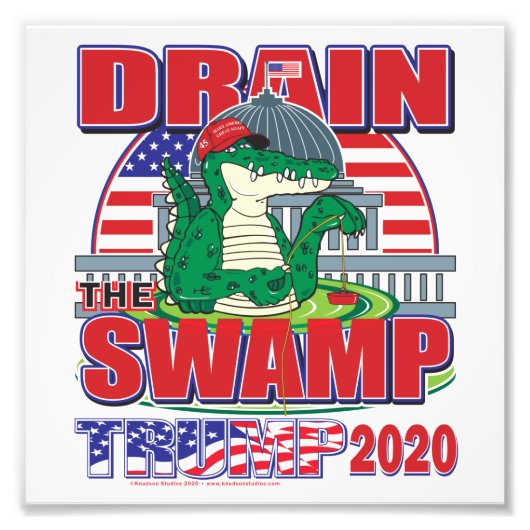 沼を干す トランプ 2020 フォトプリント            (正面)