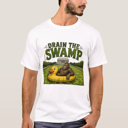 沼を干せ Tシャツ (正面)