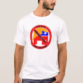沼を干上がらせ#VOTEOUTGOP Tシャツ (正面)