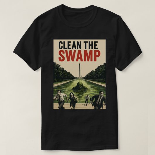 沼を浄化せよ Tシャツ (デザイン正面)