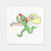 沼モンスターズ運アレディ紙ナプキンス スタンダードカクテルナプキン (正面)