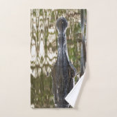 沼地に潜むワニ バスタオルセット (ハンドタオル)
