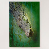 沼地の海の塩水ワニ ジグソーパズル (縦)