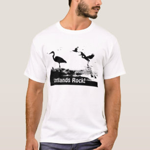 沼地の石! シルエットのTシャツ Tシャツ