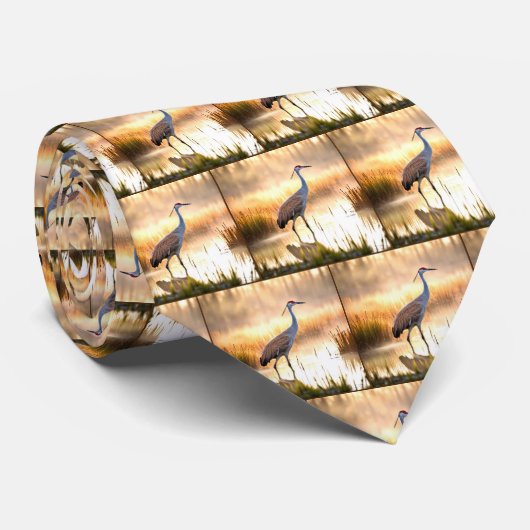 沼地の砂丘クレーン ネクタイ (ロール)