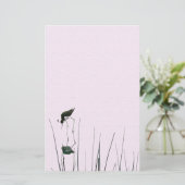 沼地の鳥の芸術の文房具 便箋 (スタンド正面)