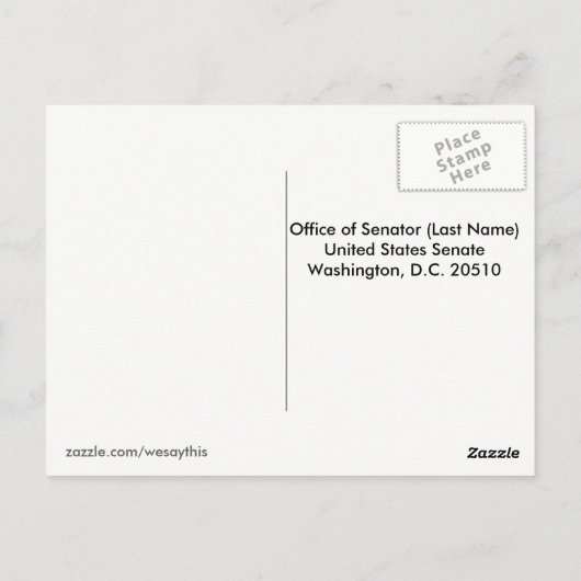 「沼地を干上げるんだな？」 構成要素からのメッセージ ポストカード (裏面)