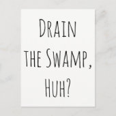 「沼地を干上げるんだな？」 構成要素からのメッセージ ポストカード (正面)