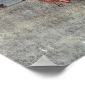 沼崎牧場，ウマ，吉田博，ウッドカット ポスター (角)