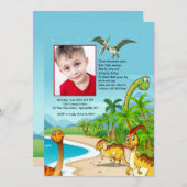 沼恐竜の写真招待状 招待状 (正面/裏面)