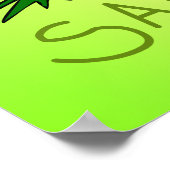 沼救カエル愛の緑のポスター ポスター (角)