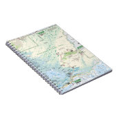 沼沢地の地図のノート ノートブック (右側)