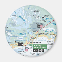 沼沢地の地図の磁石