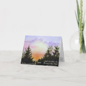 沼沢地の日没のメッセージカード カード (裏面)