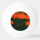 "沼火#2"抽象芸術ピンポンボール 卓球ボール (正面)
