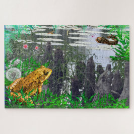 沼蛙の動物 ジグソーパズル