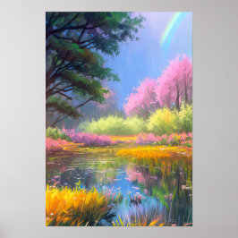 沼魅力的のカラフル喜びが ポスター